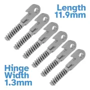 6pcs 11.9 x 1.3mm Eyeglasses Spring Hinge Frame Joint Insert Glasses Repair Bow