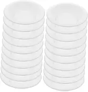 SUPVOX 20Pcs Pet Bowls for Cats User Friendly Paper Food Containers Easy to Food Basin Portable and Practical Design for Feeding and Watering
