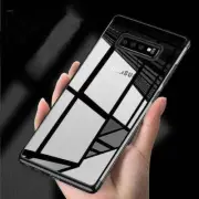 Samsung Galaxy S8 S9 S10 Plus S10e Note 9 Plating Rubber Slim Clear Case Cover