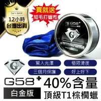 在飛比找PChome24h購物優惠-【原裝G58二代白金版】鍍膜防潑水 棕櫚蠟 封體蠟 鍍膜 增