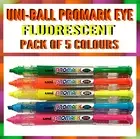 5 colors 5 pcs uni-ball USP-105 promark eye fluorescent highlighter Liquid ink