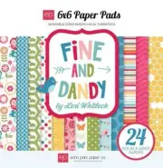 ECHO PARK "FINE AND DANDY" 6X6 PAPER PAD FAMILY 24 SHEETS SCRAPJACK'S PLACE