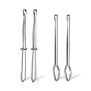 4 Pcs Bodkin Drawstring Threaders,Metal Drawstring Threader Tweezers Easy Qui...