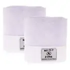Set of 2! NO FLY ZONE Table -Throw Food Cover 98 x 98cm White! 100% Genuine!