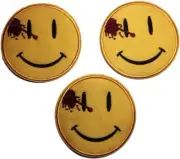 Watchmen Series Bloody Smiley Face Embroidered Patch Set of 3