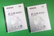 Owners Manual for Ricoh Pentax K-m K-2000 Km K2000 280 Pages W/Clear Covers!