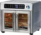 26 QT Stainless Steel Air Fryer & Multi-Cooker with Touchscreen Controls