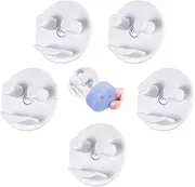 5 Pack Sponge Holder for Smiley Face Sponge, Sponge Caddy for Scrub Daddy Sponges, Kitchen Sink Sponge Holder for Scrub Mommy Sponges, Happy Face Sponge Holder with Suction Cup (Sponges Not Included)