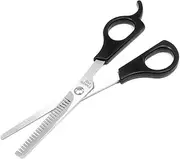 uxcell Barbershop Comb Shape Slicer Plastic Handle Barber Thin Scissors for Barbers