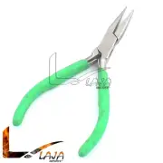Slim Chain Nose Pliers For Jewelry Making Hobby Tools With Green Handle
