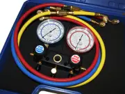 REFRIGERATION 2 WAY 36' GAUGE MANIFOLD SET R134A R22 & SHUTOFF RG2244 - CH2244