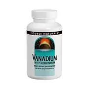 Source Naturals Vanadium, W/chromium 90 Tabs (Pack of 6)