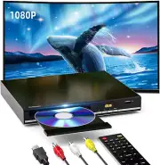 DVD Player Multi Region, SHIWAKOTO HDMI DVD Players for TV, CD DVD Players with