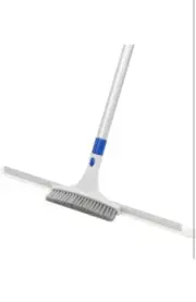Floor Squeegee Scrubber,Shower with Grout Brush,17” Broom...