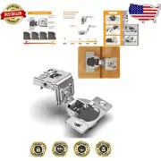 Durable 60 Pack 1-3/8" Soft Close & 4D Adjustable Hinges for Cabinet Doors