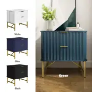 Clihome 2-Drawers Nightstand Dresser End Table Bedside Table for Bedroom
