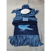 NWT Harry Potter Ravenclaw Knit Hat & Scarf Set Collegiate Stripes Quidditch OS