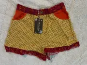 NMatilda Jane Woodrose Mixed Print Shorts Girls Enchanted Garden Size 8 New