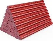 ENPOINT Glitter Red Hot Glue Sticks, 36 Pack Hot Melt Glue Sticks Mini Size, Blood Red Adhesie Glue Stick Strips for Art Craft School Office Home Projects and Repairing Sealing, 4" Long x 0.27" Dia