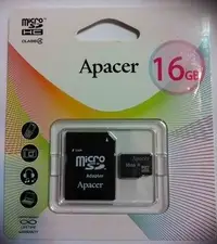 在飛比找Yahoo!奇摩拍賣優惠-Apacer 宇瞻 16GB micro SD 記憶卡 (附