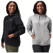 Berghaus Ladies Logo Hoodie Pullover Sweatshirt Cotton Top Kangaroo Pocket