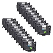 20PK For Brother P-touch PT- 9200 TZ-151 TZe-151 Black on Clear Label Tape 24mm