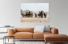 Amazing Herd Of Elephants Walk HOME WALL DECOR Framed Canvas choose your size