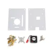 Arcylic Clear Case Box Enclosure Fan Heatsink For Raspberry Pi 3/2 Model B/B+