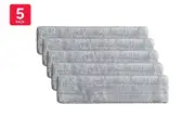 Mop Pads for Self Wringing Flat Mop with Collapsible Bucket - 5 Pack
