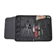 16Pcs Garden Bonsai Tool Set Carbon Steel Branch Cutter Scissors Kit Nylon Case