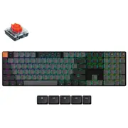 Keychron K5X-H1 100% QMK Wireless RGB Backlight (Hot-Swappable) Red Switch Mechanical Keyboard [K5X-H1]