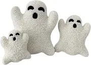 Ghost Shaped Plush Pillow, Halloween Throw Pillows Decorative Spooky Pillows, Halloween Ghost Pillow, Ghost Stuffed Animal for Sofa Bed Couch Holiday Party Children Gift (Color : 3pcs)