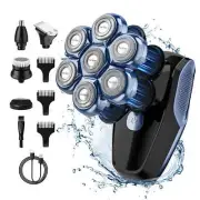 Head Shaver for Bald Men 7D Floating Cutter Beard Trimmer Waterproof Shaving Men