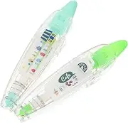 Angoily 2Pcs Decorative Correction Tape Multi Purpose Press Type Tapes for Scrapbooking Journaling and Craft Projects for School and Creative Decor