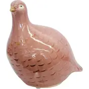 LVD Guinea Fowl Porcelain Figurine Ornament Display Decor 17.5cm Peach B