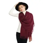 Scarfs for Women Fall Winter Pashmina Shawls and Wraps for Evening Burgundy