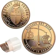 Katy Craig 10 x 1oz Copper Rounds Bullion not Bits Bitcoin Protect The Future 999 Fine Bullion Supplied in Tub