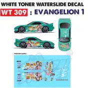 WT309 White Toner Waterslide Decals EV ANGELION 1 For Custom 1:64 Diecast