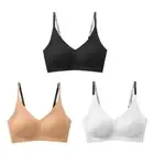 Women Sexy Low Cut Open Back Bras Invisible Bralette Sport Workout Cami Crop Top