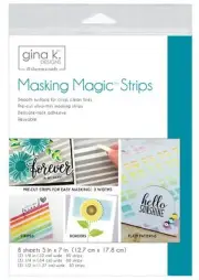 Gina K Designs Masking Magic Strips-8 Sheets