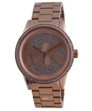 Michael Kors Ritz Stainless Steel Crystal Accents Quartz MK6863 50M Ladies Watch