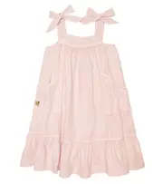 [Zimmermann Kids] Zimmermann Kids Clover Utility cotton and linen dress Y 10 pink