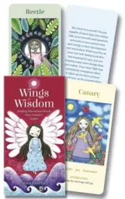 WINGS OF WISDOM Angel Tarot Kit Card Deck Set Angels Healing Affirmation Oracle