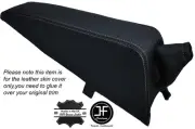 WHITE STITCH CONSOLE PAD & HANDBRAKE SKIN COVERS FITS TRIUMPH SPITFIRE MK3