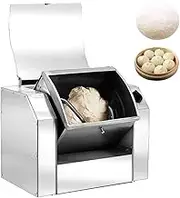 Commercial Food Mixer, Stainless Steel Stand Dough Mixer with Timing Function, Multifunction Blender with 90° Reversible Noodle Bucket for Pasta Noodle Pizza Dumpling 3KG