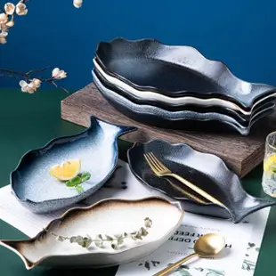 【Jun Jun】14吋陶瓷魚盤 烤盤