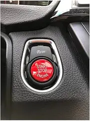 Car Engine Start Stop Switch Button Cover with Off Start&Stop for BMW F20 F21 F52 F22 F23 F45 F46 F30 F35 F34 F32 F36 F10 F18 F12 F13 F01 F02 X1 F48 X3 F25 X4 F26 X5 F15 X6 F16(Yellow) (red)