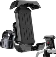 Motorcycle Phone Holder Mount - Bike Phone Holder Handlebar Clamp,Anti-Shake Bike Mobile Bracket for Navigation