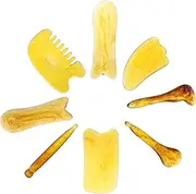 Set of 8 Massage Gua Sha Tools Therapy Trigger Point Treatment Massaging Plate and Scraping Massage Tools