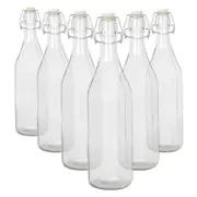 Argon Tableware Glass Bottles with Swing Top - 1.1 Litre - Pack of 6